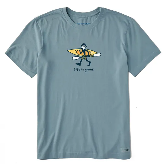 Life Is Good Men's Tee, Smoky Blue (Size XXXL)
