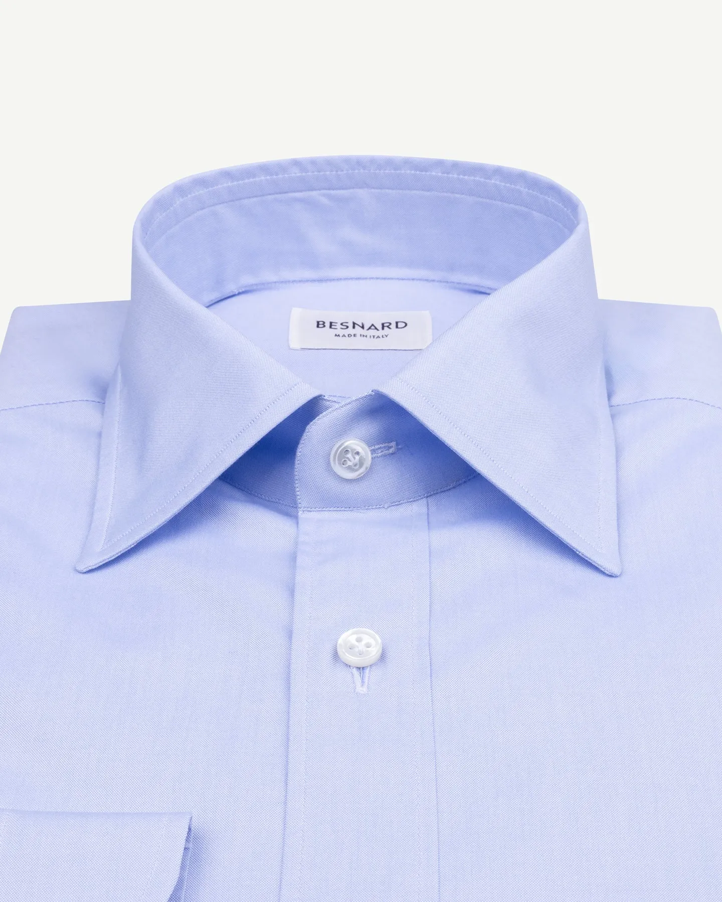 Light Blue Pinpoint Point Collar Shirt