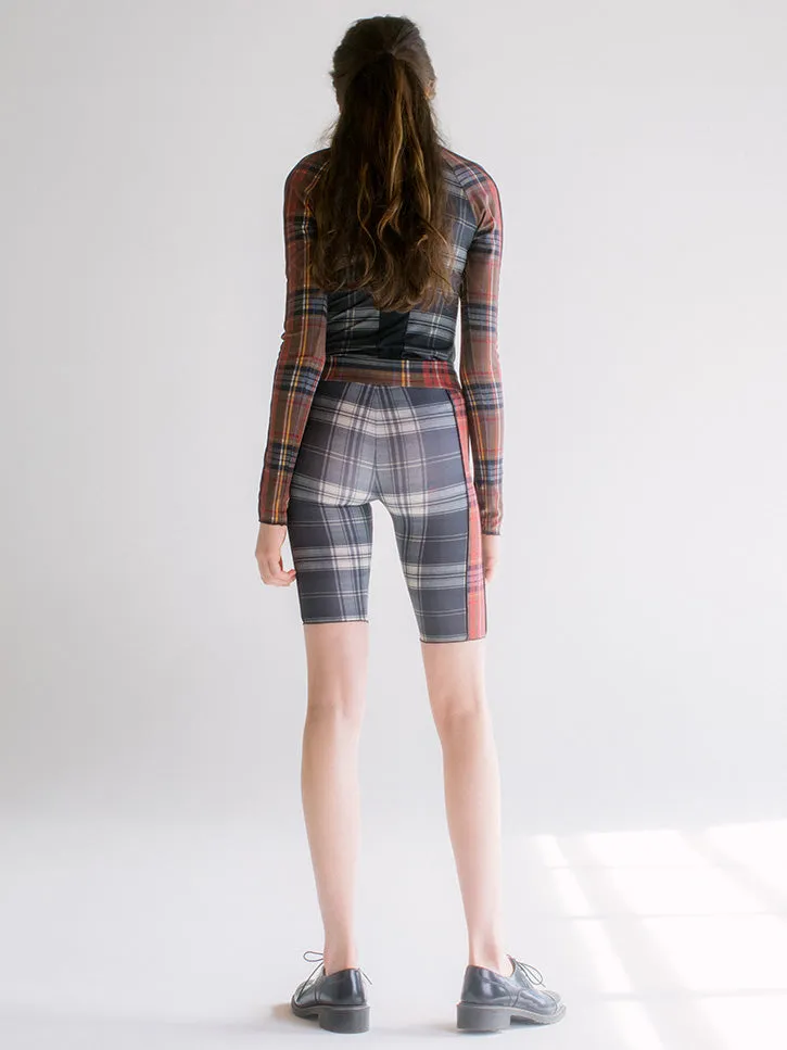Linder Sabrina Flex Short, Black Plaid