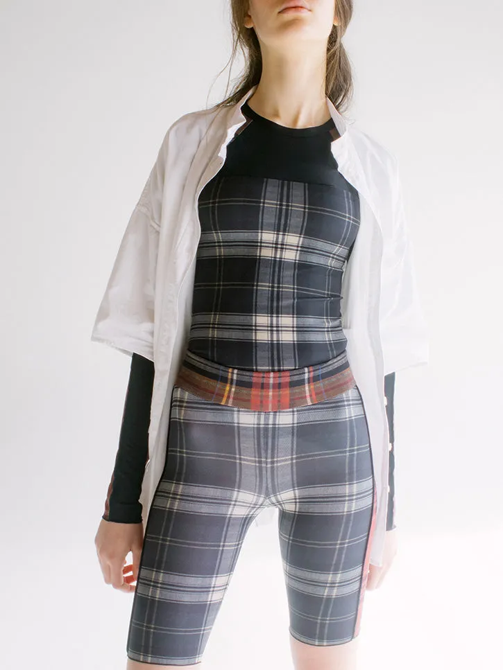 Linder Sabrina Flex Short, Black Plaid