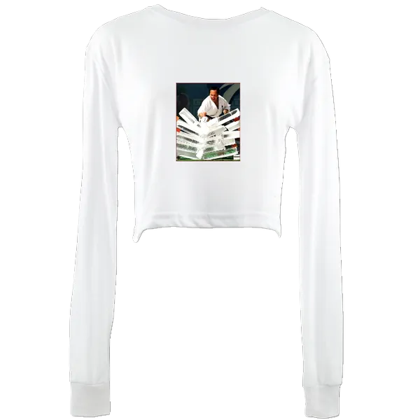 Long sleeve cropped t-shirt