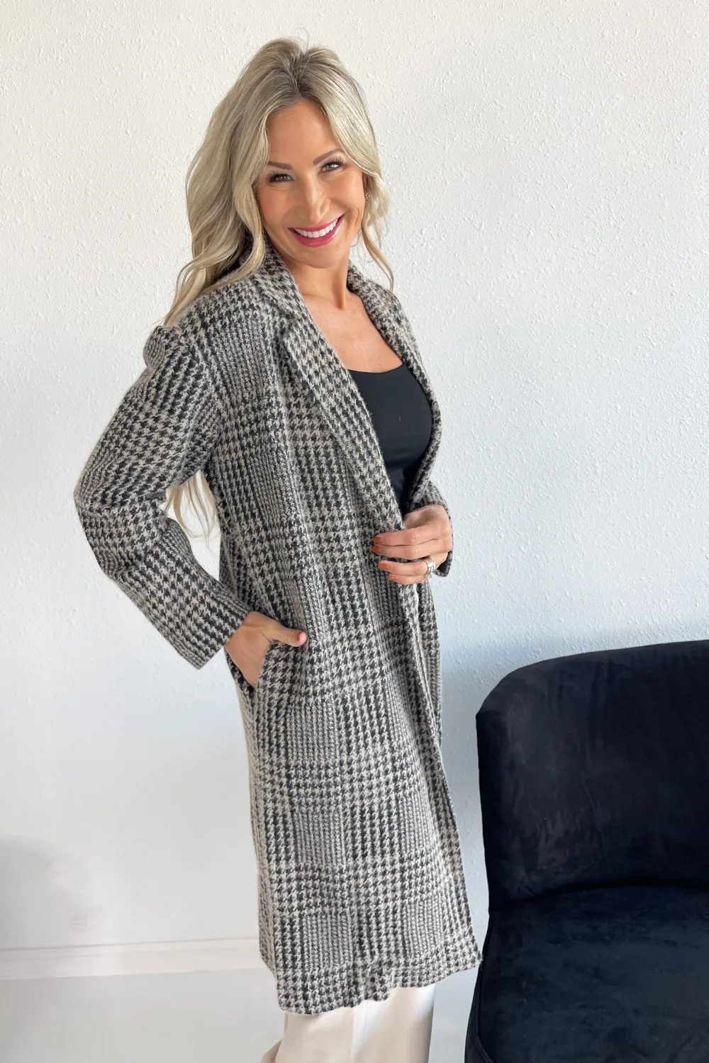 Long Sleeve Soft Knit Coat