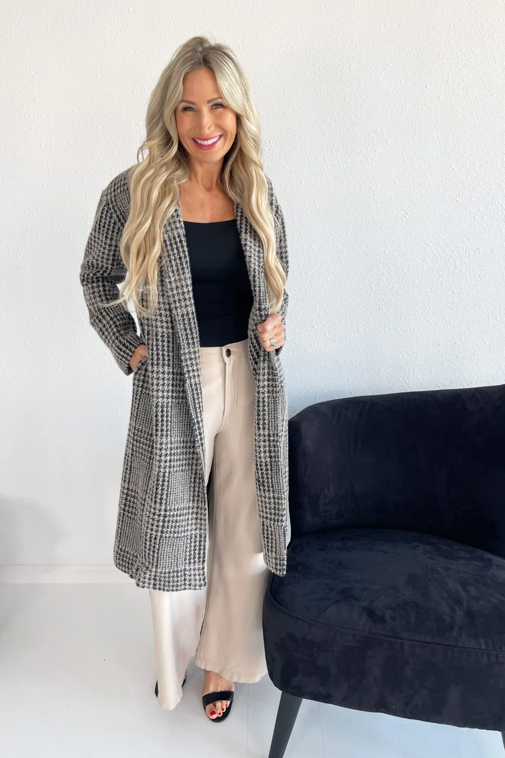Long Sleeve Soft Knit Coat