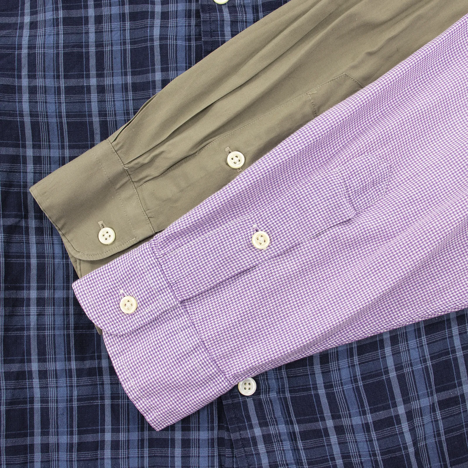 LOT of 5 Ralph Lauren Multi Color Cotton Plaid Checked Dress Shirts L