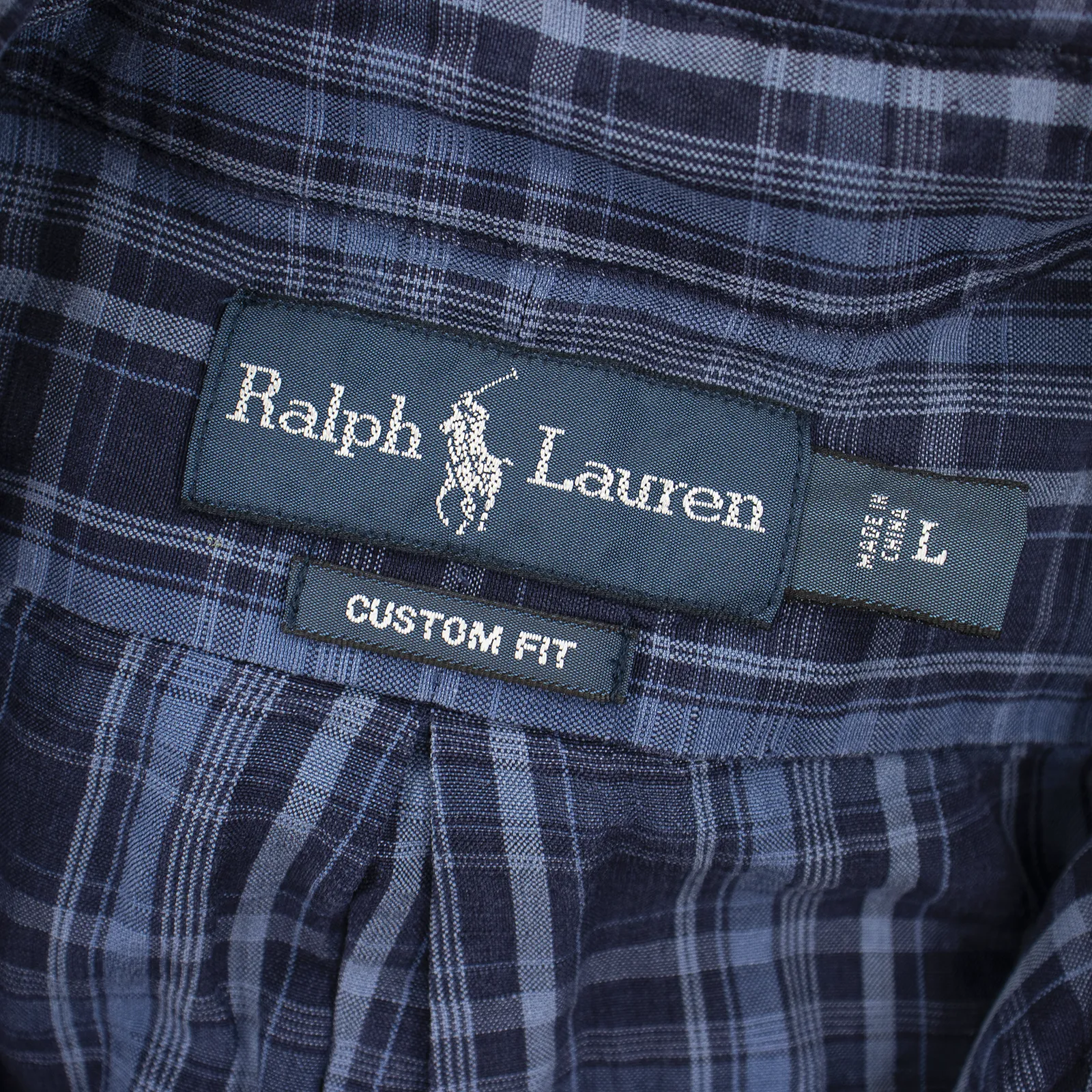LOT of 5 Ralph Lauren Multi Color Cotton Plaid Checked Dress Shirts L