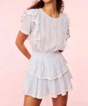 Love Shack Fancy Natasha Dress - Baby Bluebell