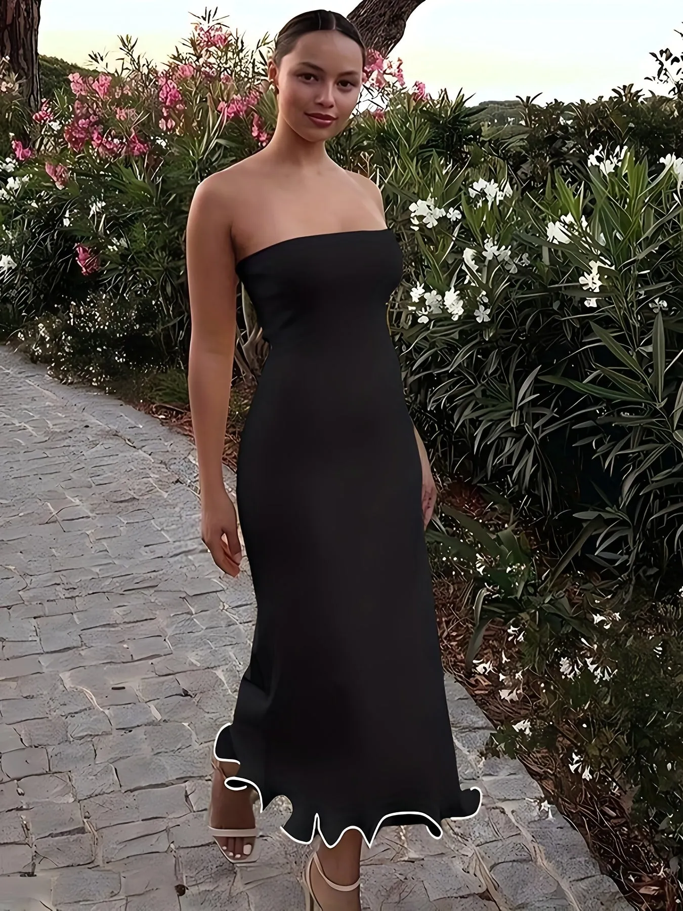 Lucia | Chic Ruffled Midi Dress