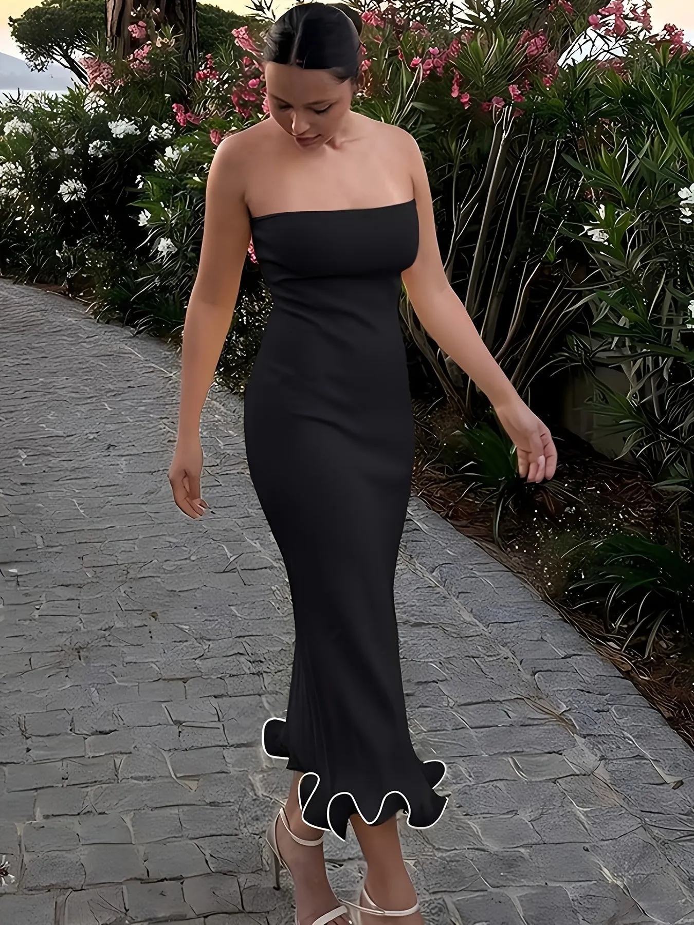 Lucia | Chic Ruffled Midi Dress