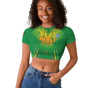 Mali Football Custom Raglan Cropped T shirt Go Eagles - Green Color LT15