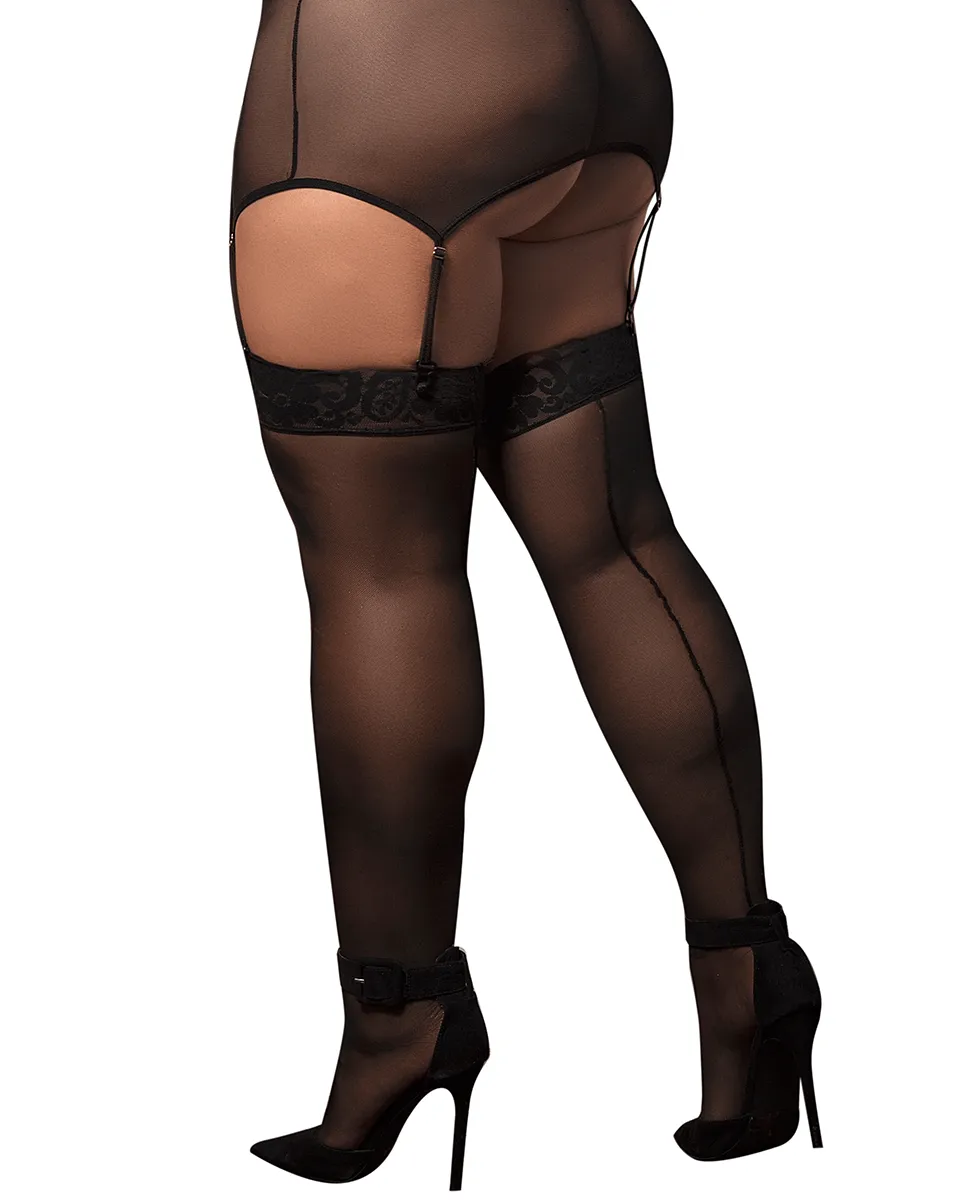 Mapale Mesh Thigh Highs 1094X