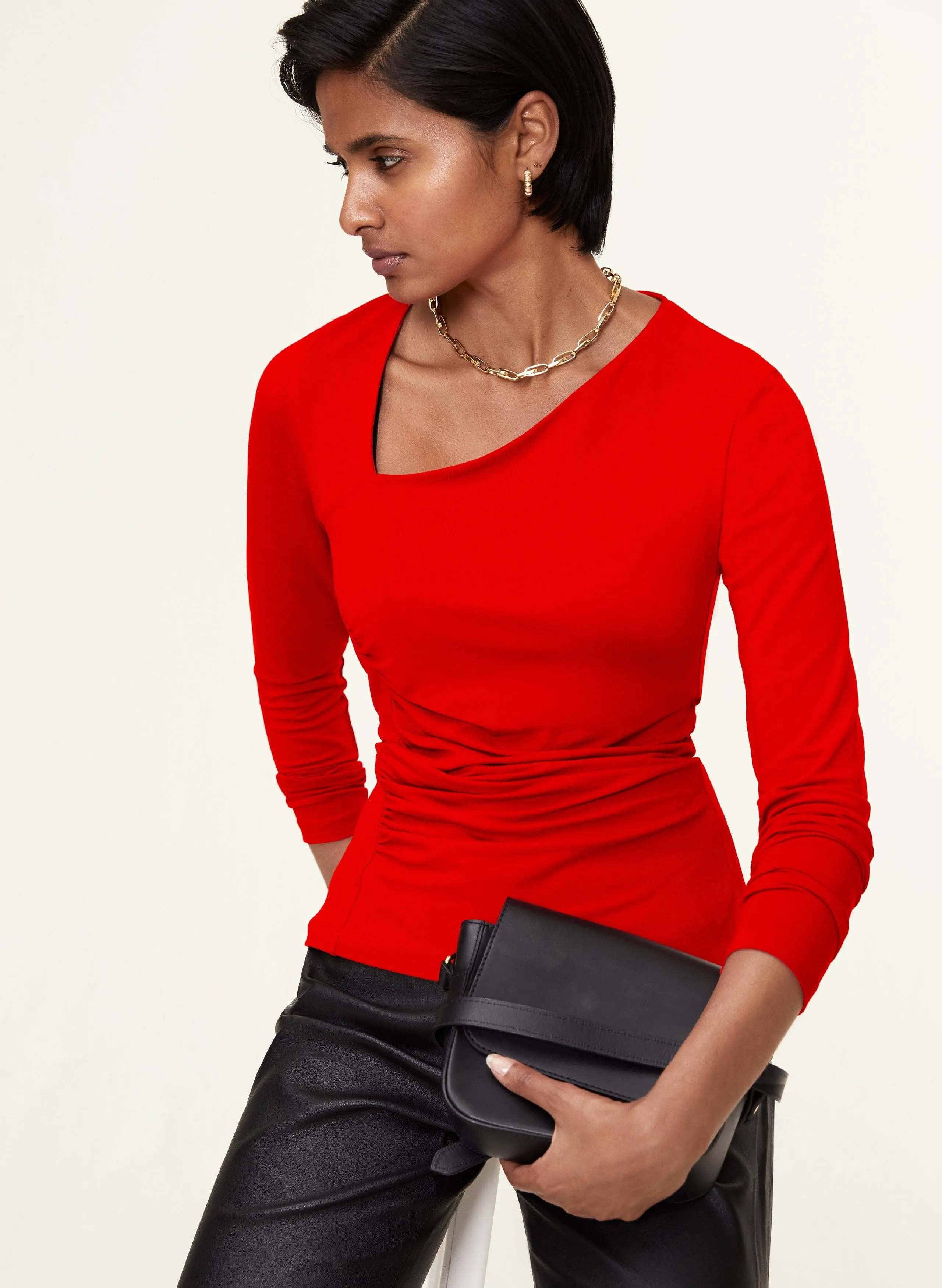 Mariam  LENZING™ ECOVERO™ Top | Crimson Red