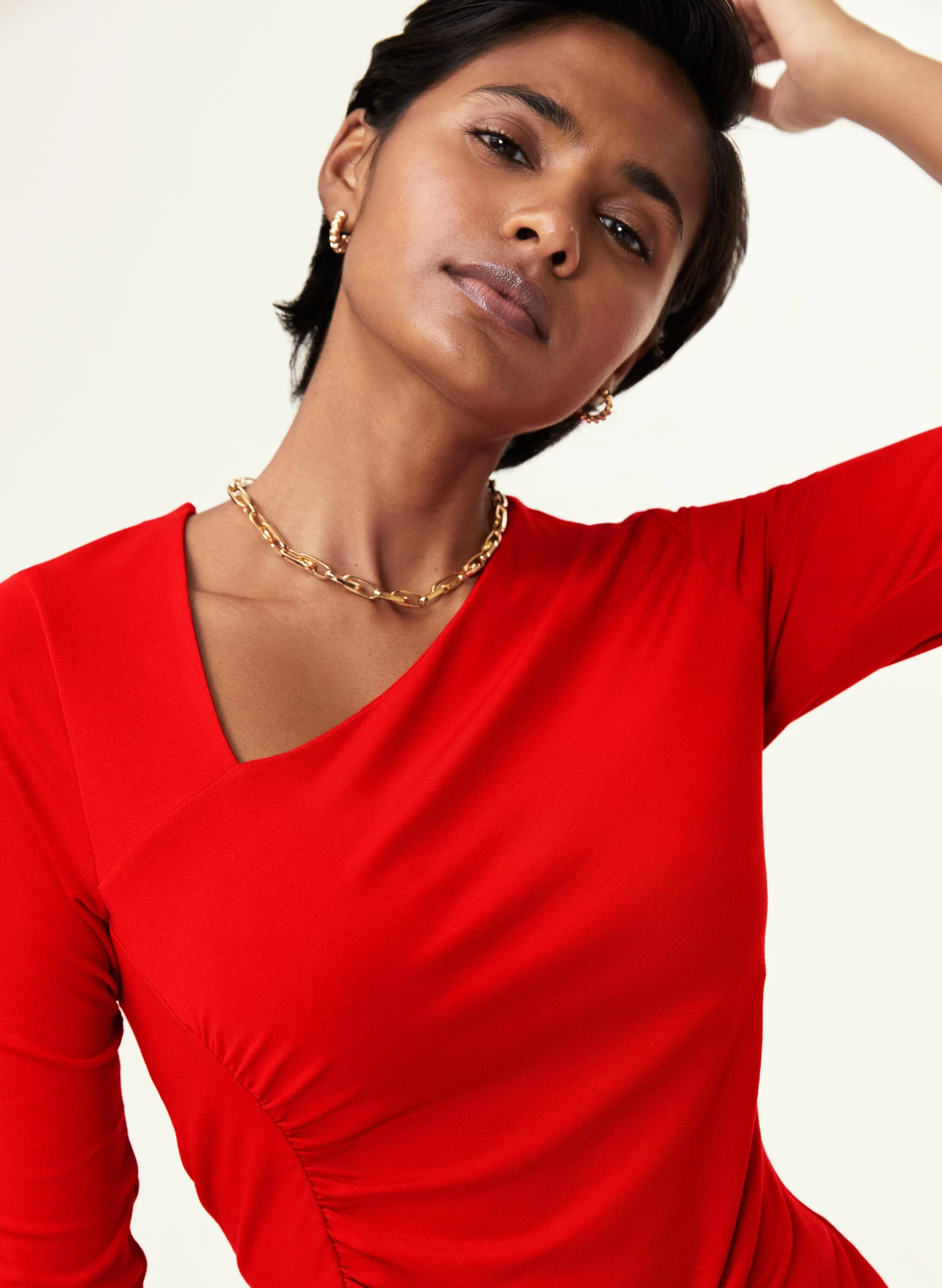 Mariam  LENZING™ ECOVERO™ Top | Crimson Red