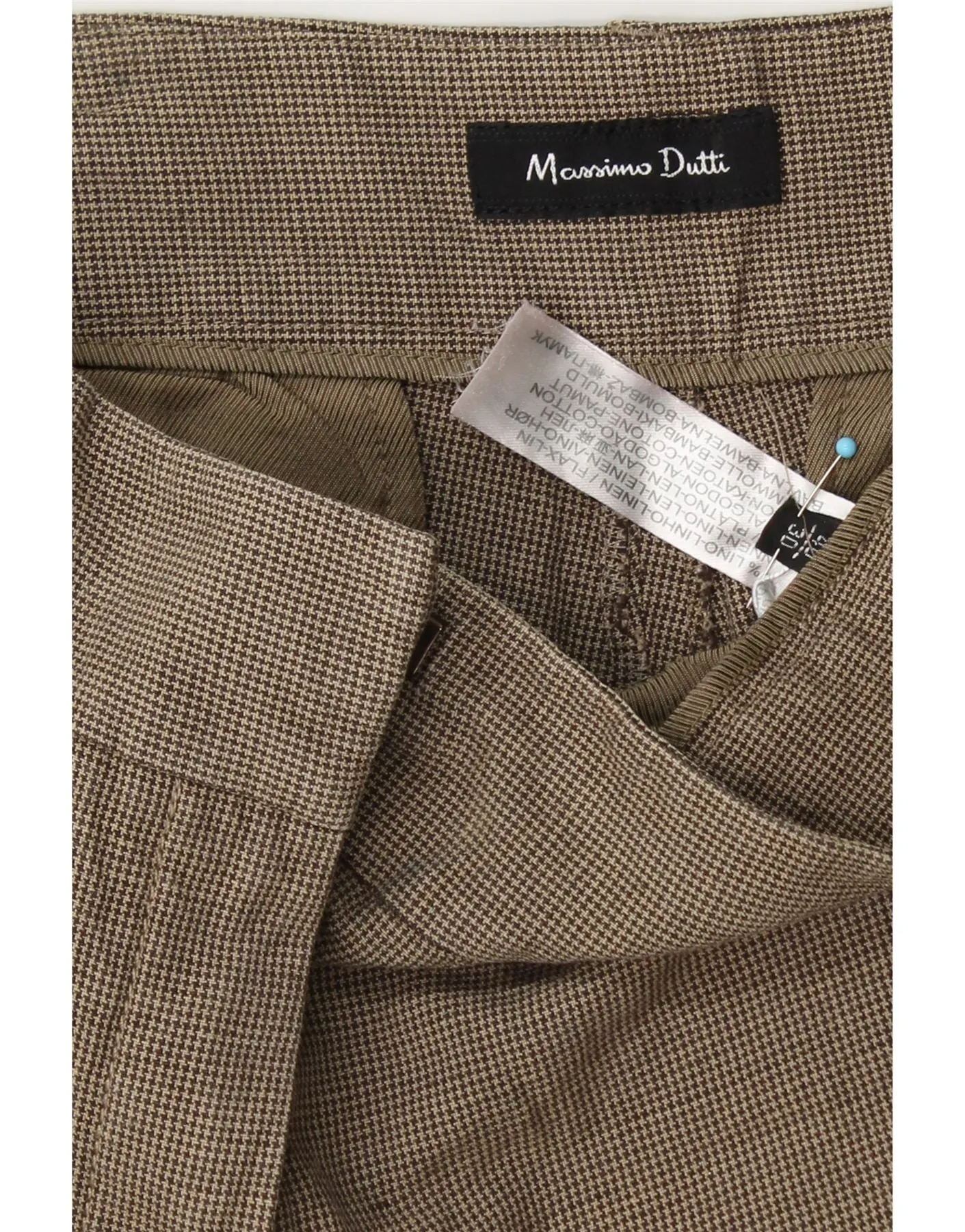 MASSIMO DUTTI Womens Casual Trousers EU 40 Medium W30 L27 Brown