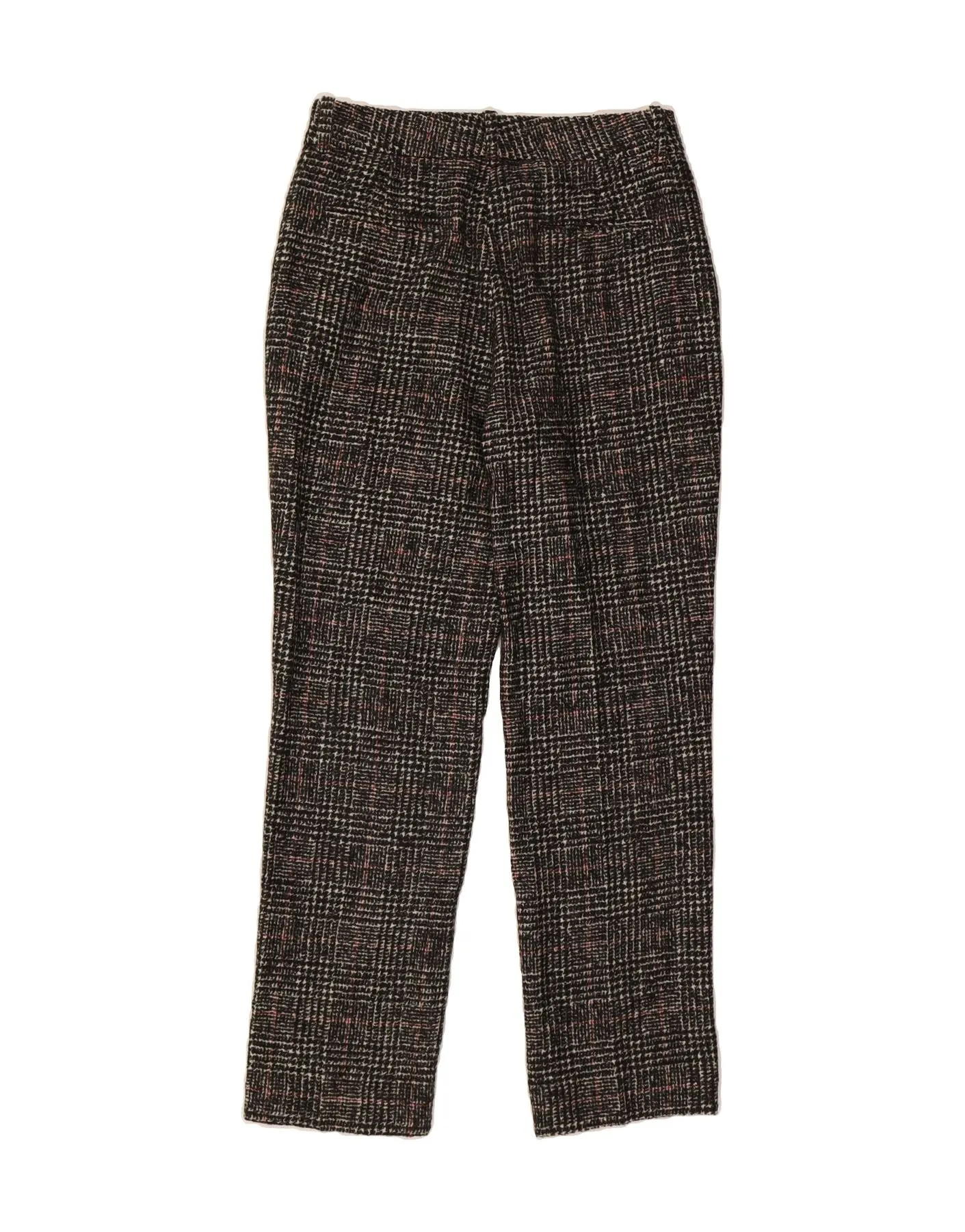 MASSIMO DUTTI Womens Chino Trousers EU 38 Small W28 L29 Black Houndstooth