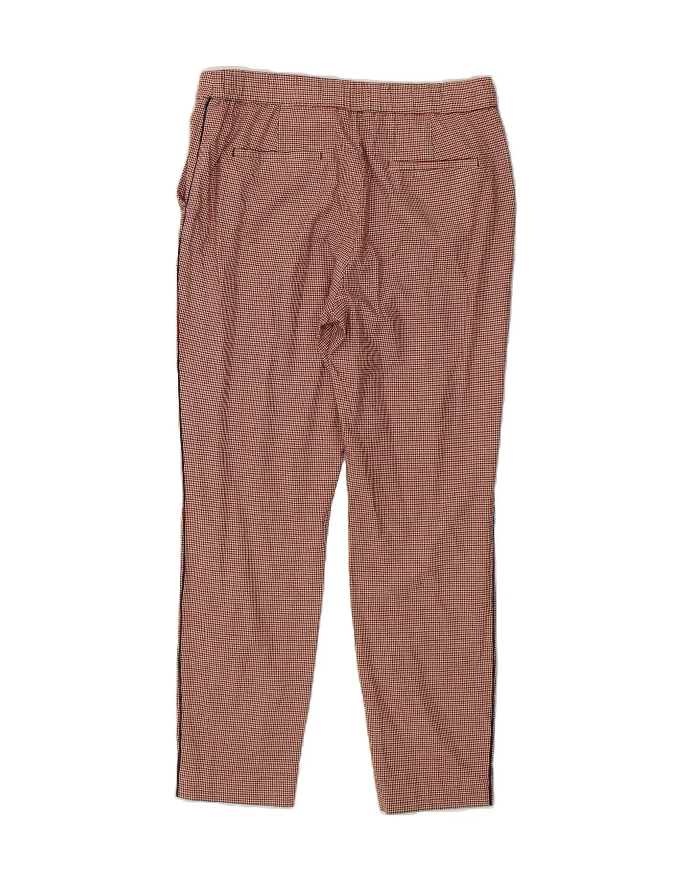 MASSIMO DUTTI Womens Slim Fit Chino Trousers US 10 Large W30 L27 Red