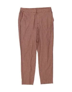MASSIMO DUTTI Womens Slim Fit Chino Trousers US 10 Large W30 L27 Red