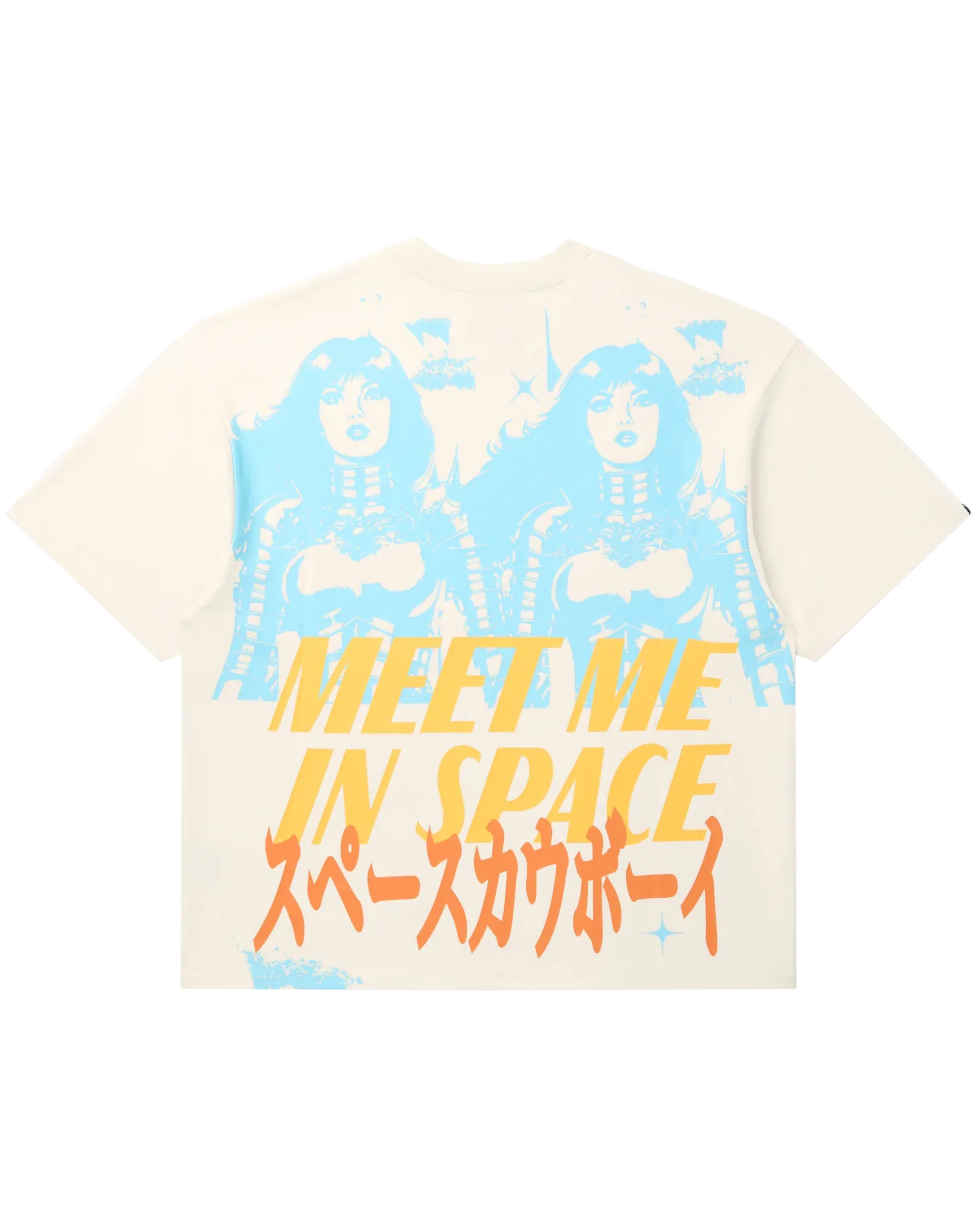 Meet Me In Space Cropped T-Shirt - Whisper White