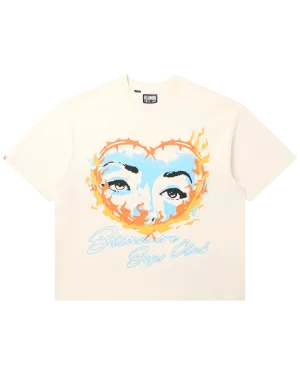 Meet Me In Space Cropped T-Shirt - Whisper White