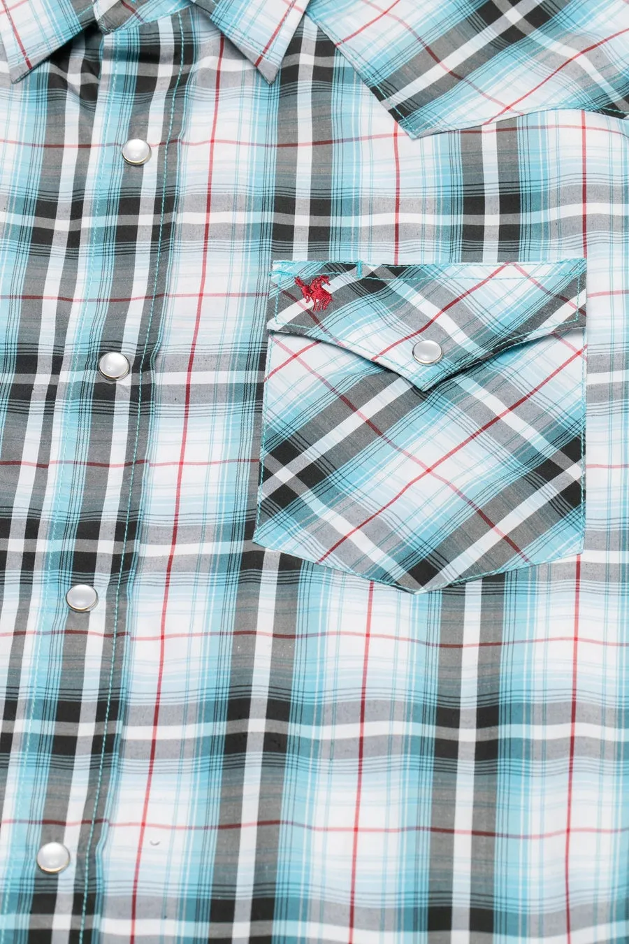 Men's Big & Tall Western Pearl Snap Plaid Shirt -PS400L-BT-493