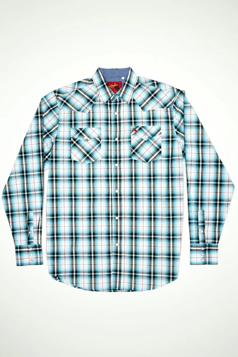 Men's Big & Tall Western Pearl Snap Plaid Shirt -PS400L-BT-493