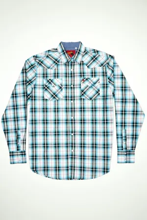 Men's Big & Tall Western Pearl Snap Plaid Shirt -PS400L-BT-493