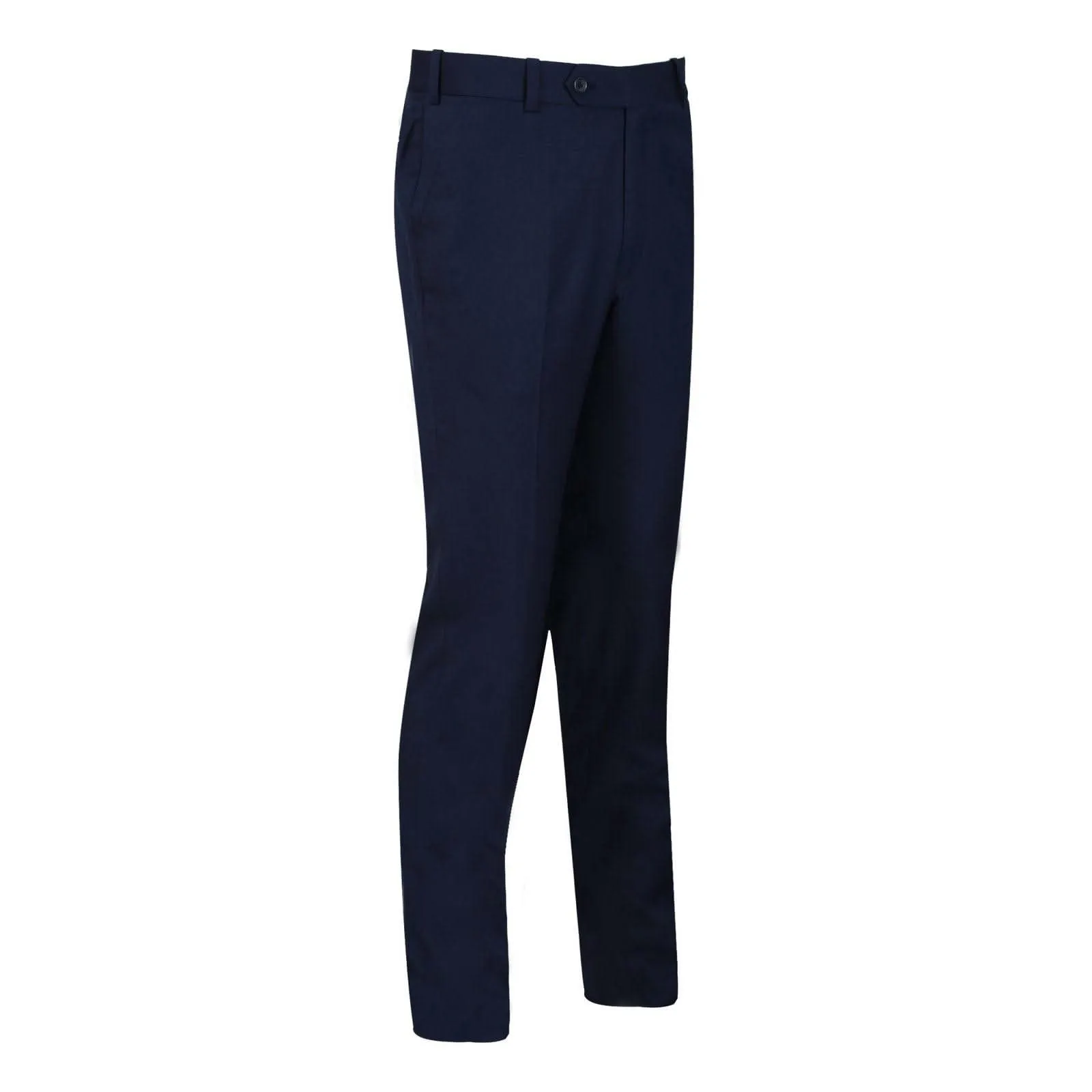 Men's Dark Blue Plain Formal Trouser with Button closure