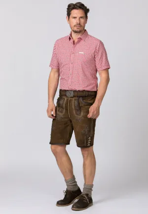 Men's Lederhosen "Bertl" Stone with Belt (closeout) 52
