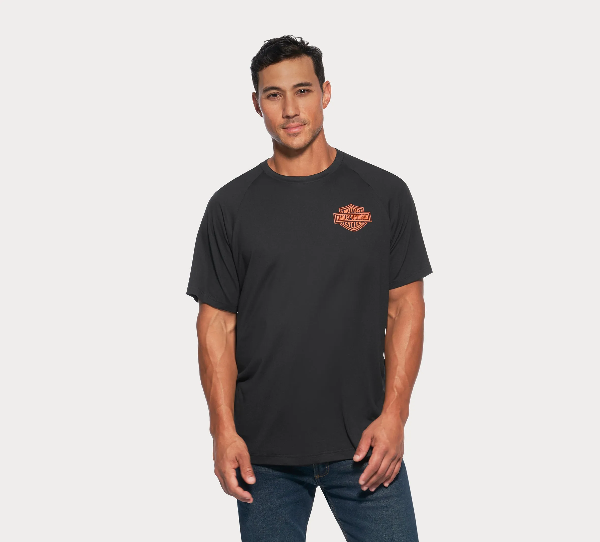Men's Performance Bar & Shield Short Sleeve Tee - Black Beauty