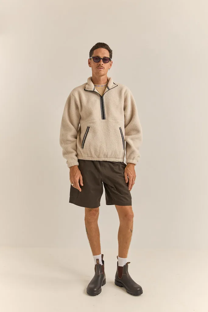 Men's Sherpa Pullover - Natural