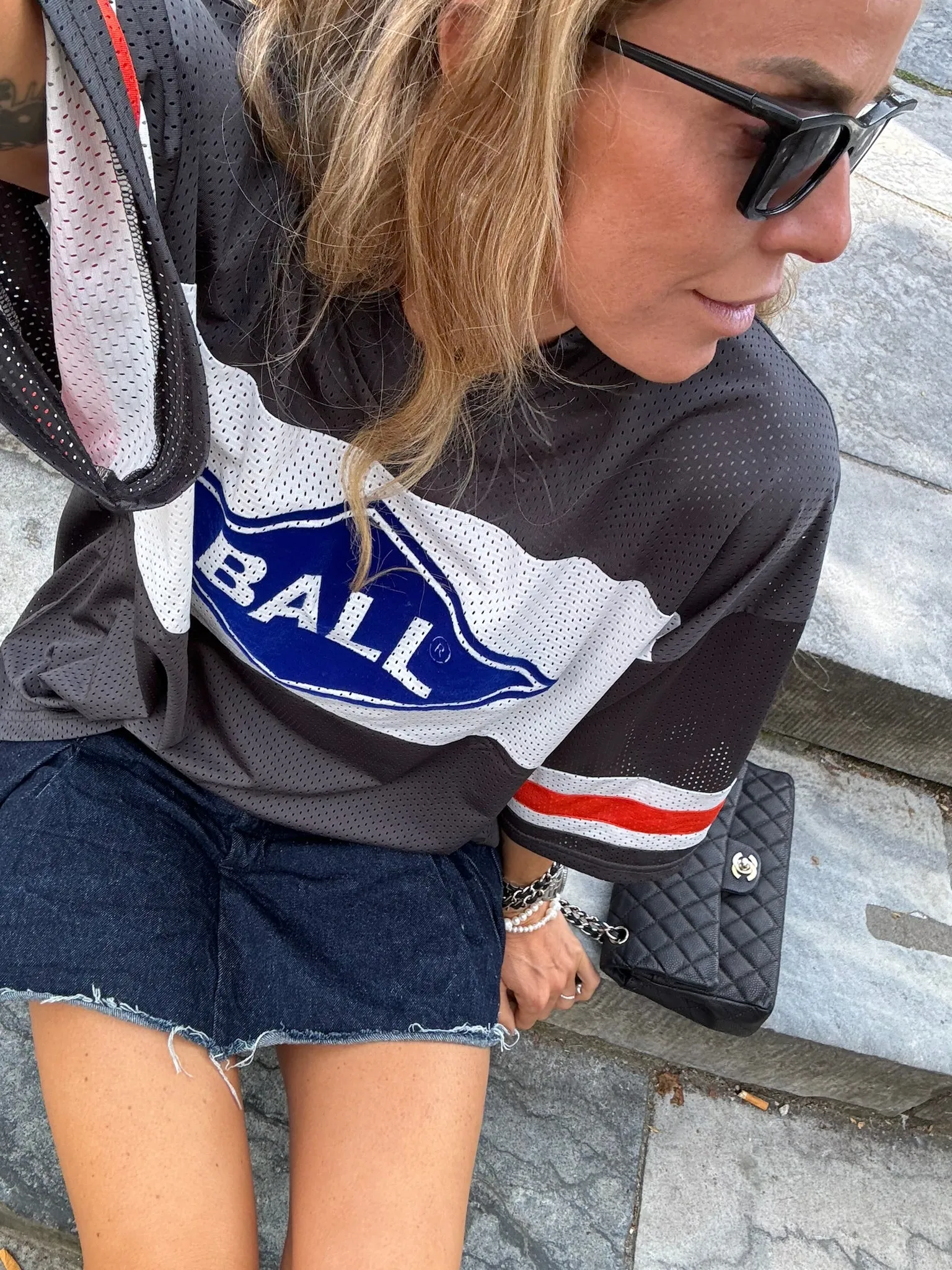 Mesh t-shirt - Black - Biggie mesh tee - Ball original