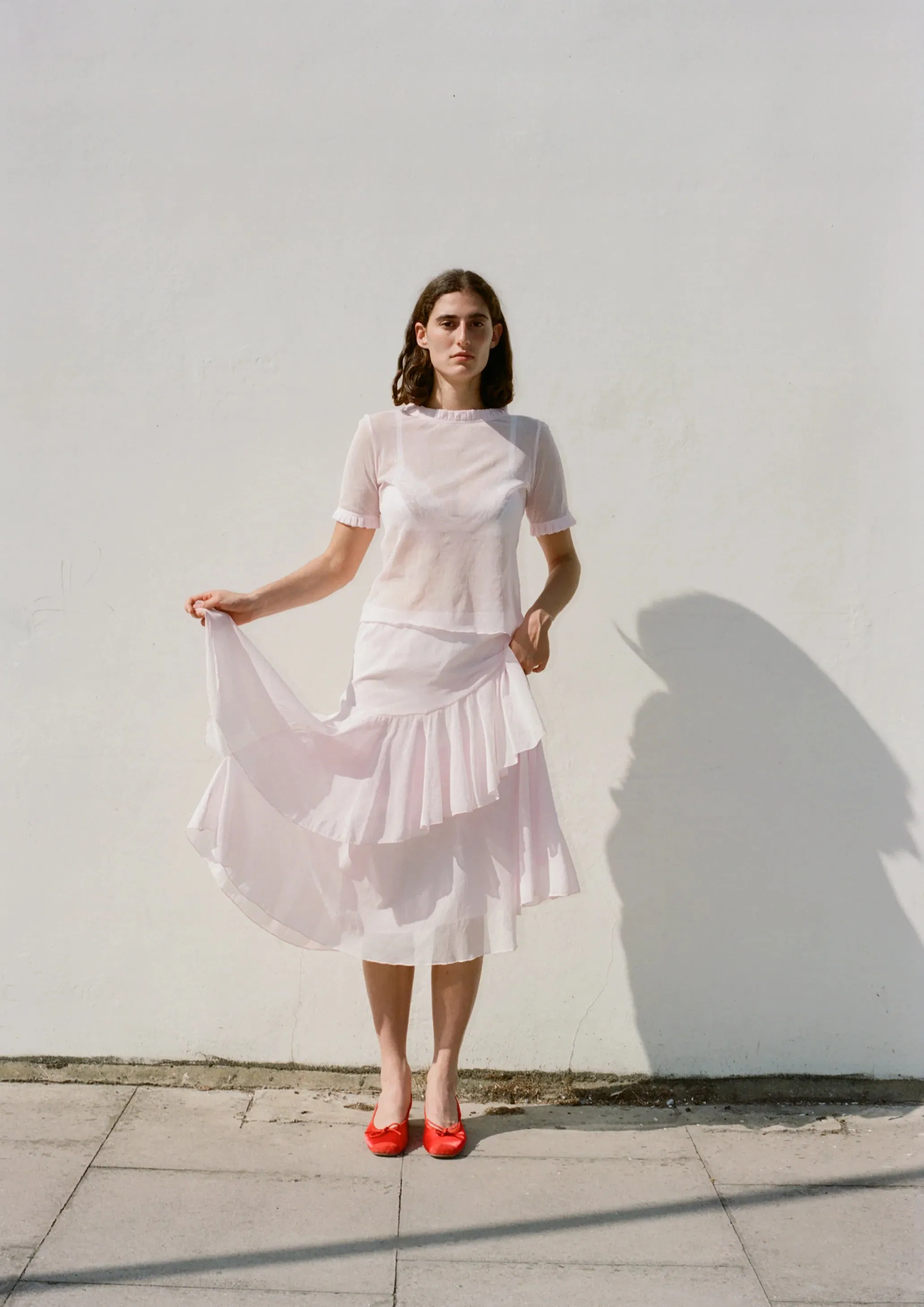 Mila Mesh Top | Light Pink