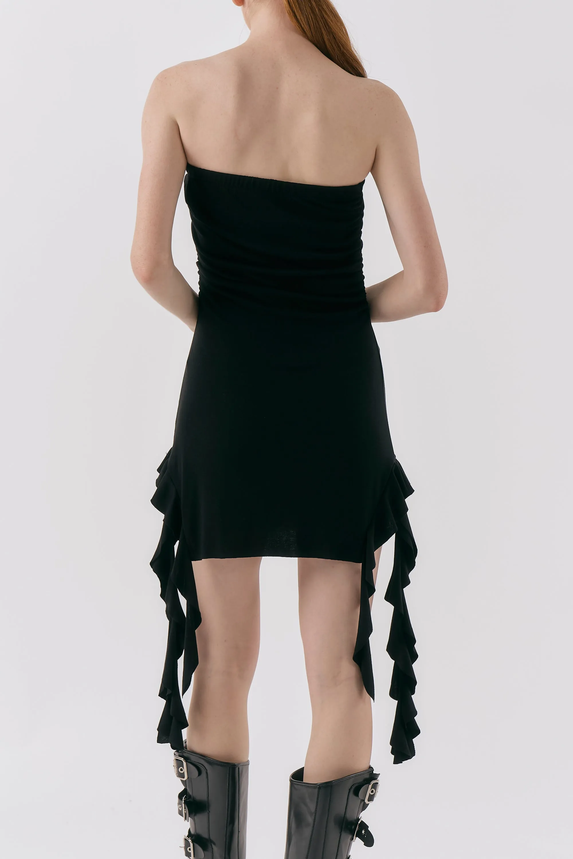 Mindy Ruffled Jersey Dress