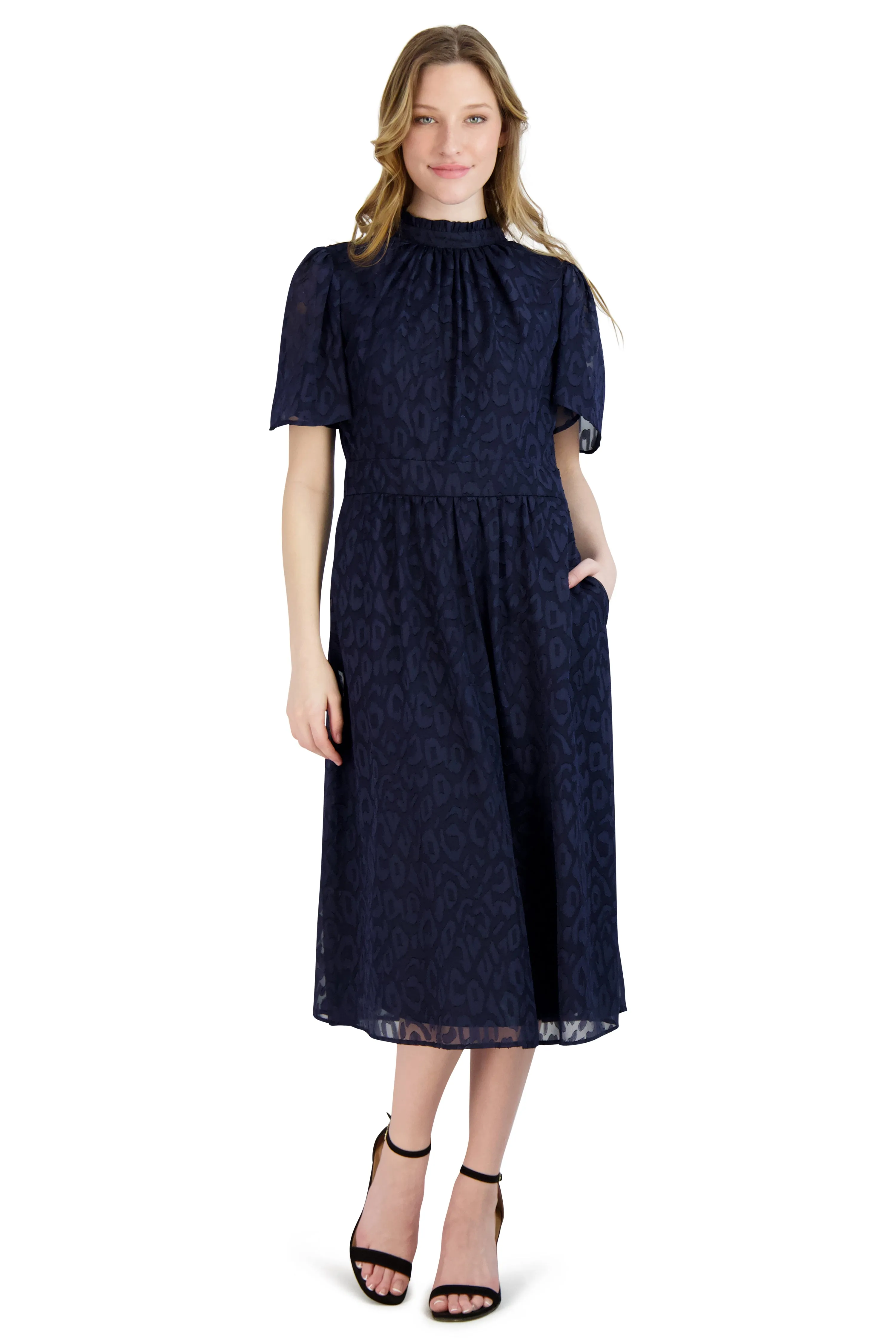 Mock Neck Dress