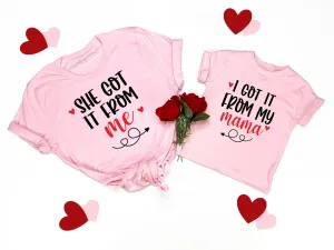Mommy and me valentines shirt, Matching valentines shirt, mom and daughter valentines day shirt, buffalo plaid heart shirt, mommy and me
