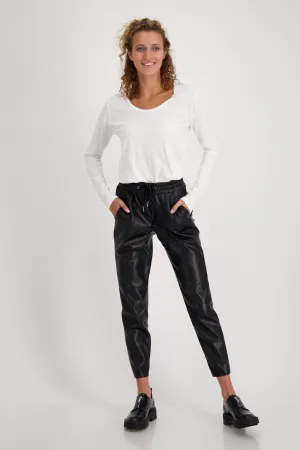 Monari Faux Leather Pants M806404