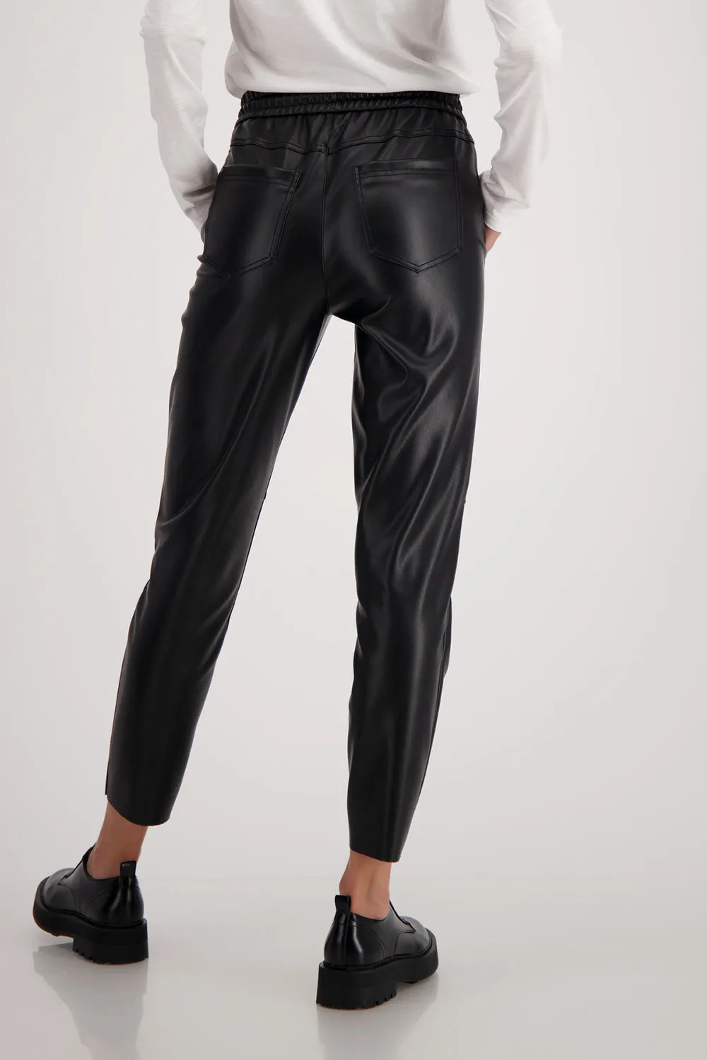 Monari Faux Leather Pants M806404