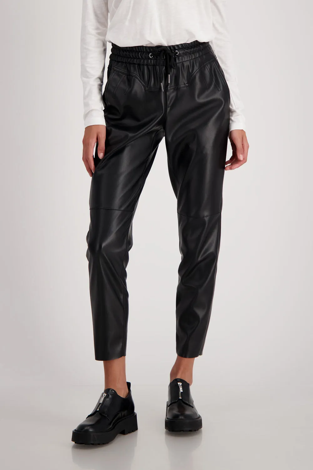 Monari Faux Leather Pants M806404