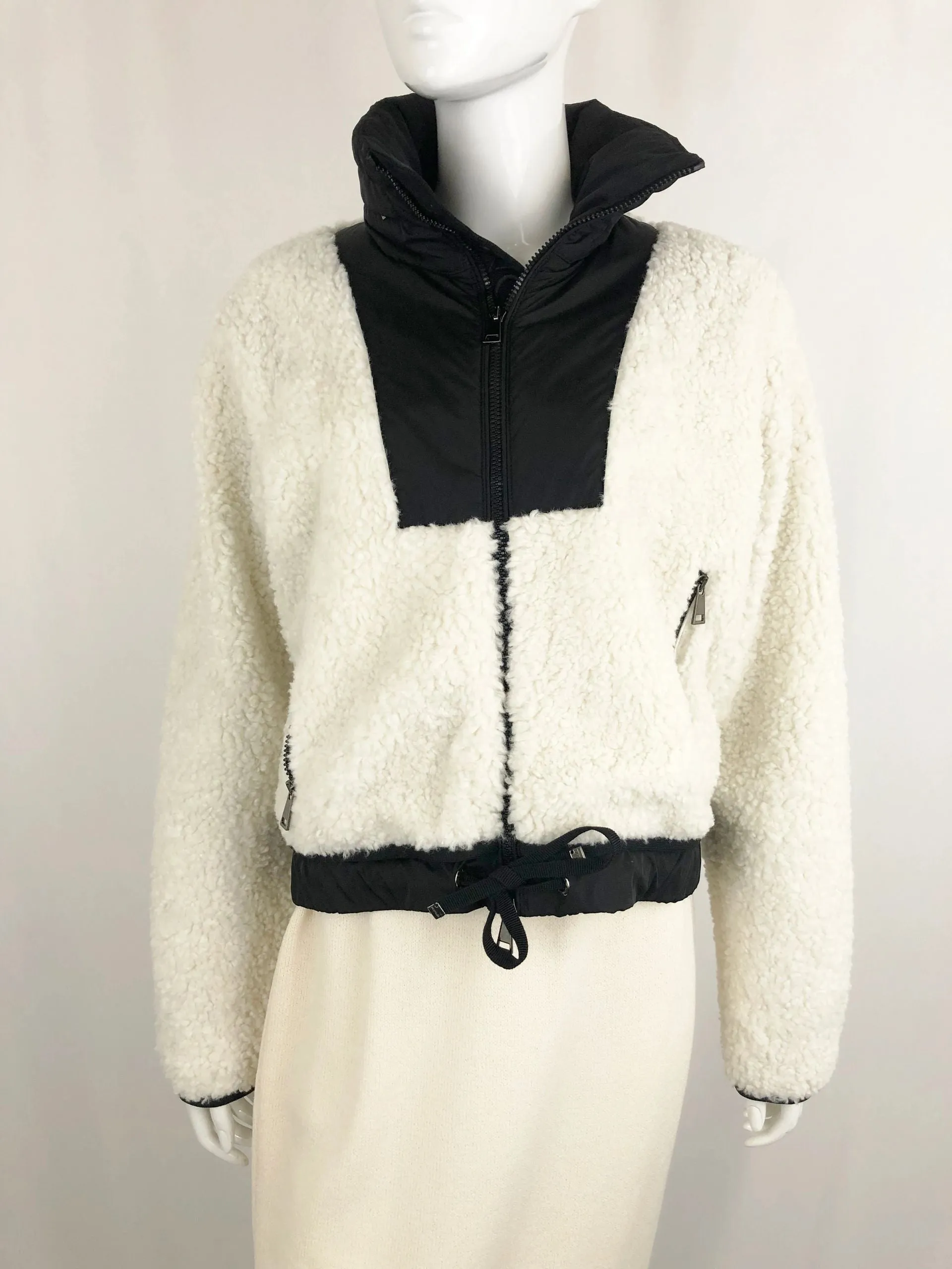 Moncler Maglia Faux Sherpa Jacket Size S