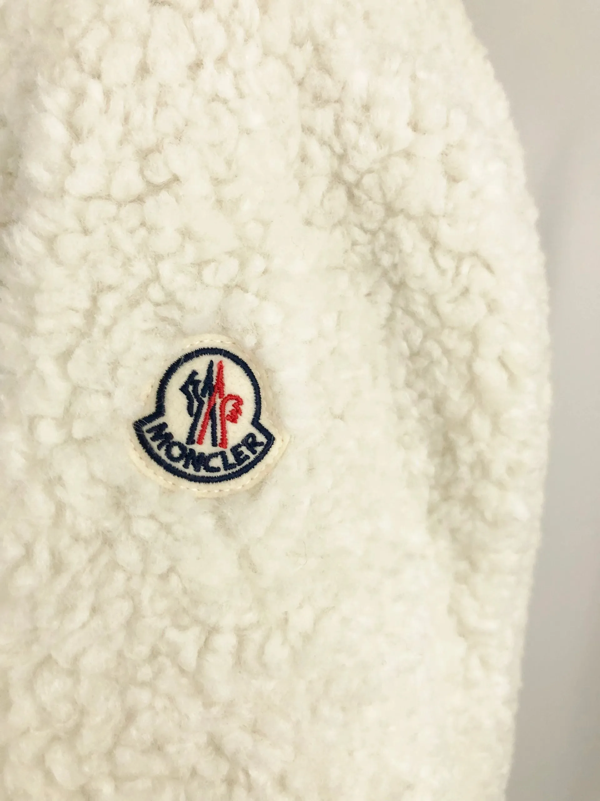 Moncler Maglia Faux Sherpa Jacket Size S