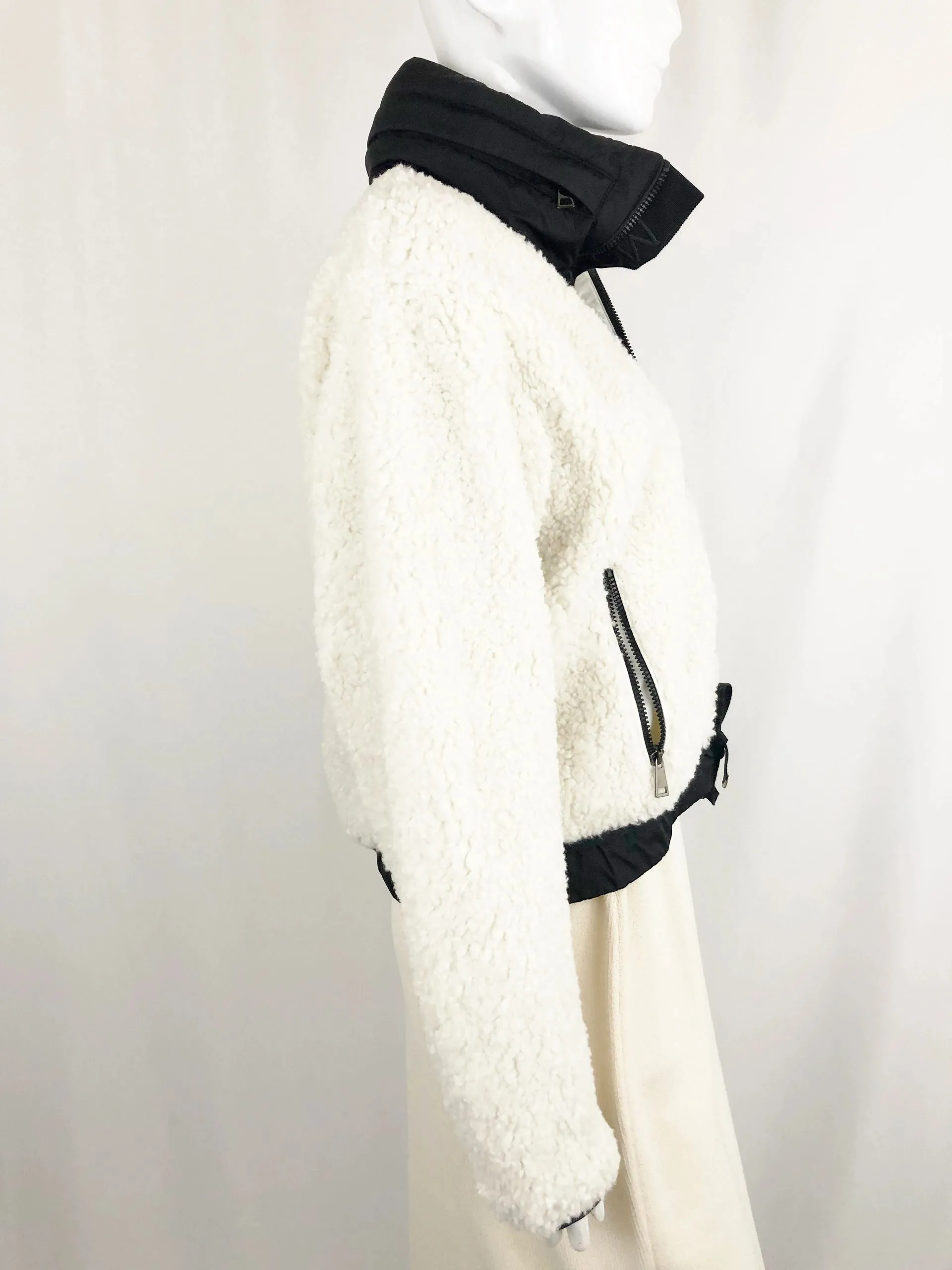 Moncler Maglia Faux Sherpa Jacket Size S