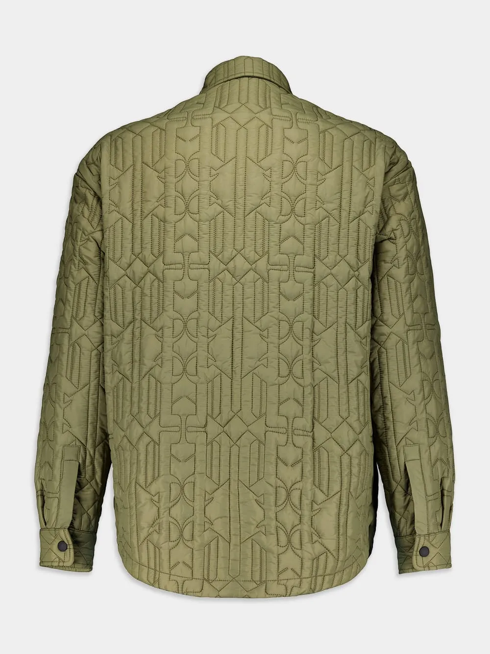 Monogram Quilted Shirt Jacket