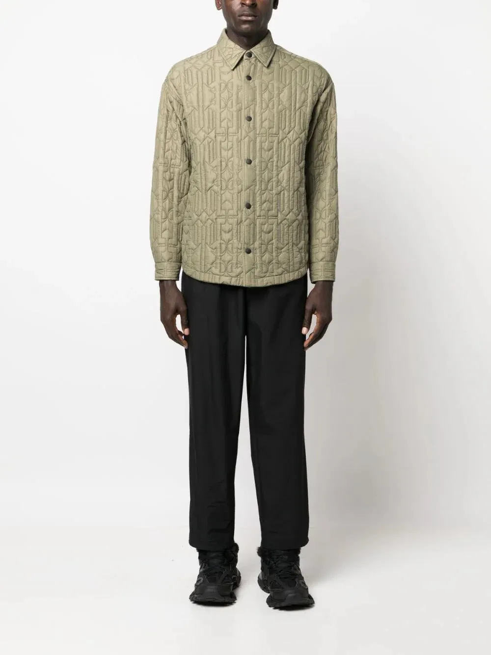 Monogram Quilted Shirt Jacket