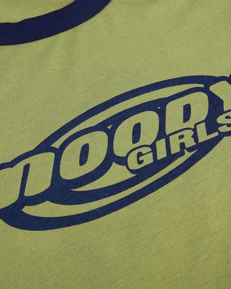 Moody Girls Raglan Baby T-Shirt
