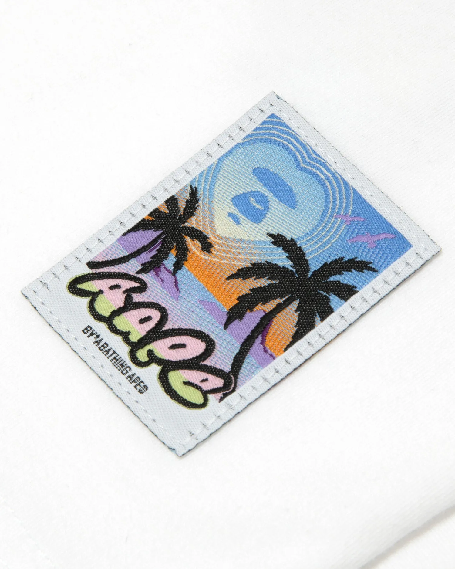 Moonface logo graphic-print cropped tee