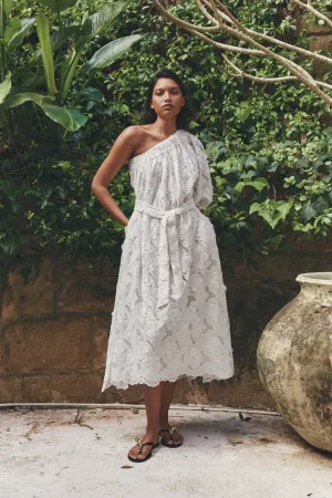 MOS The Label - Luna Embroidery One Shoulder Dress