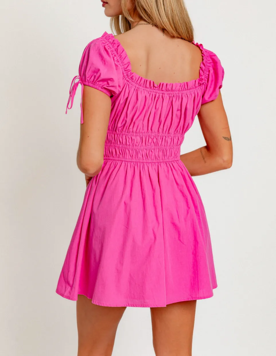 Off Shoulder Ruffle Mini Dress