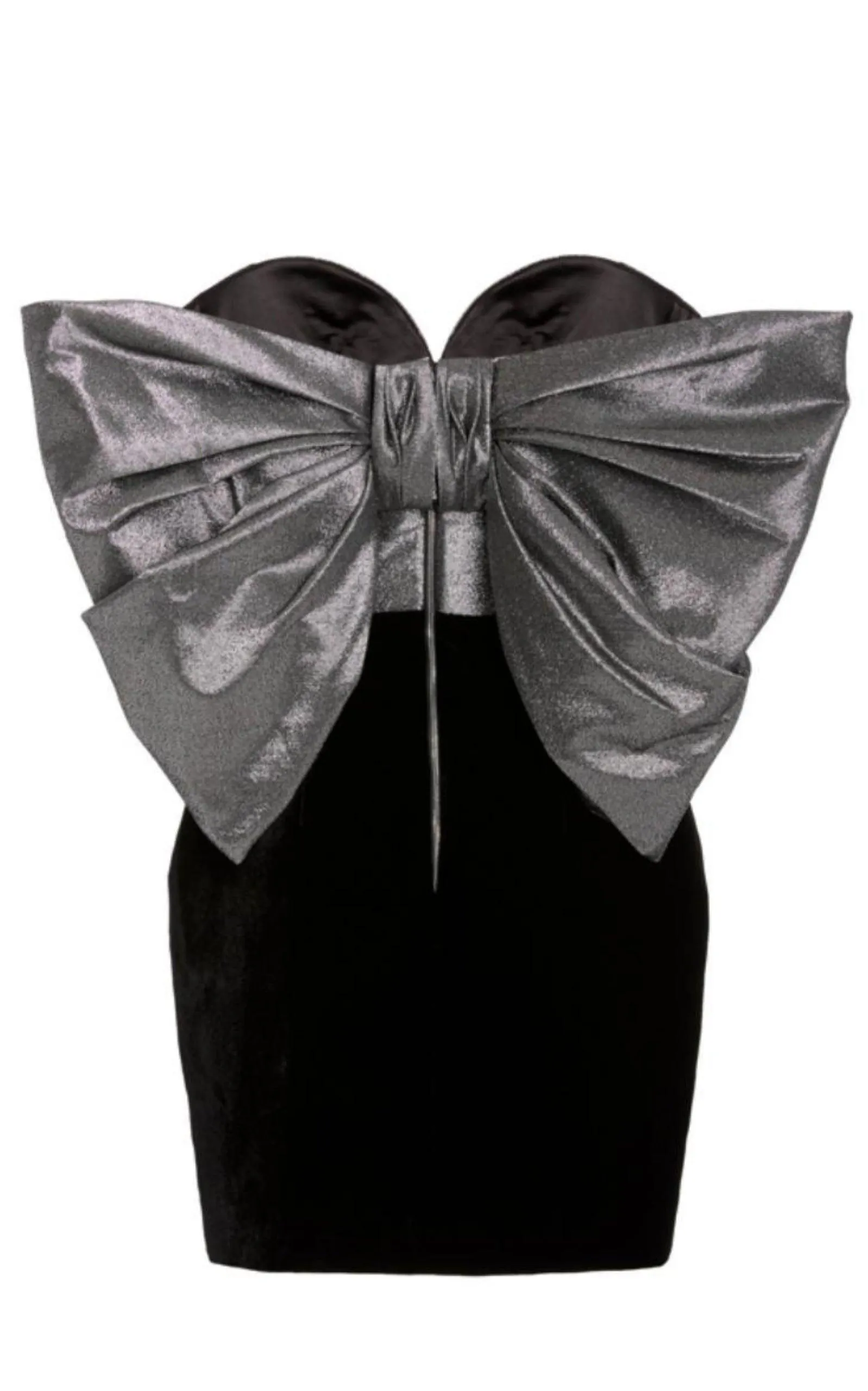 Off-The-Shoulder Bow Mini Dress