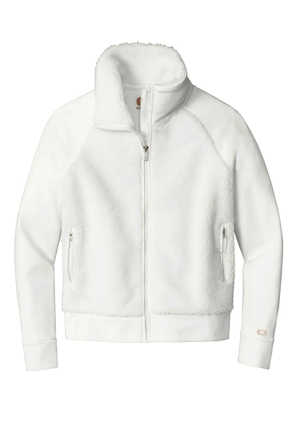 OGIO  Women's Luuma Sherpa Full-Zip. LOG815 Ivory Snow