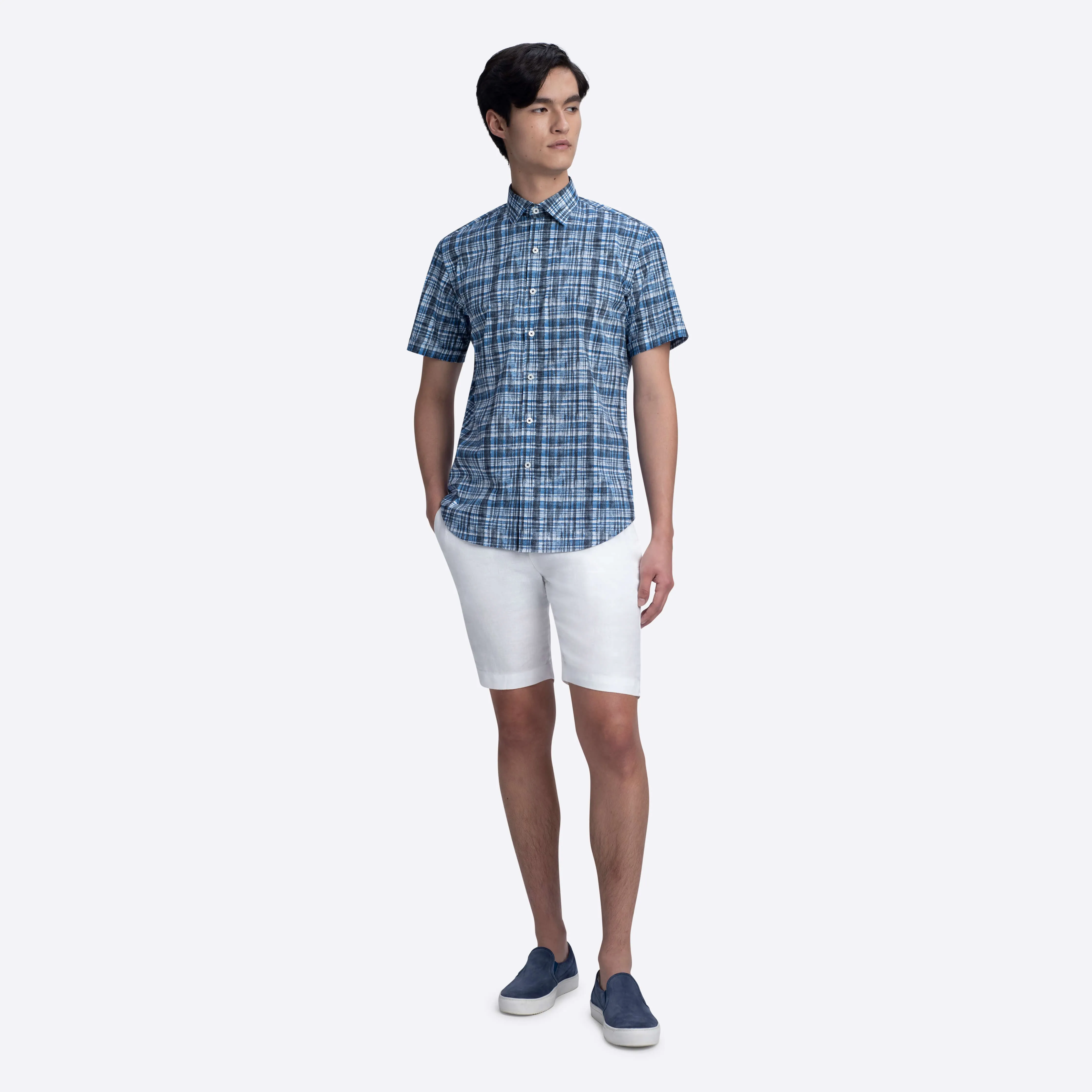 ORSON Madras Print Short Sleeve Shirt