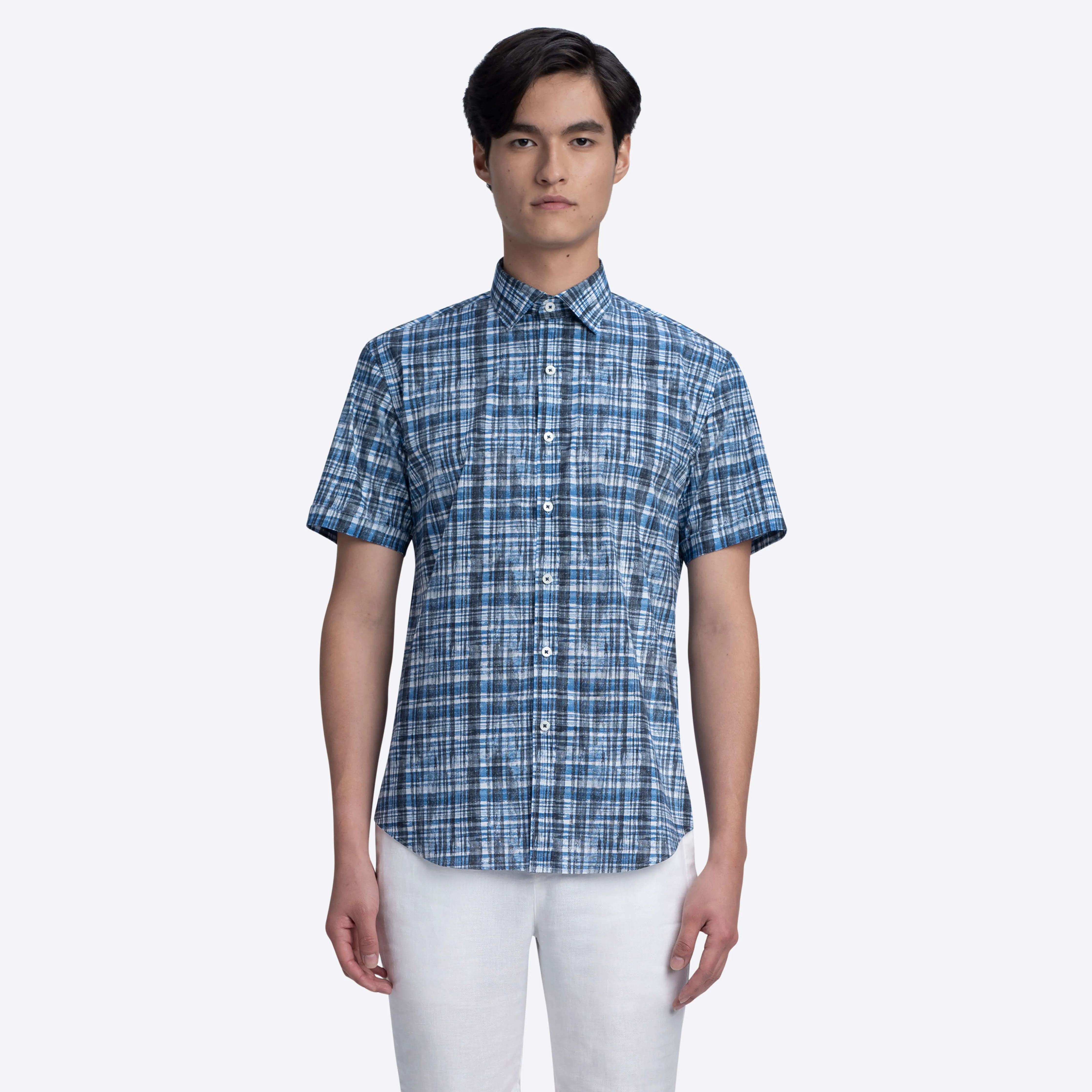 ORSON Madras Print Short Sleeve Shirt